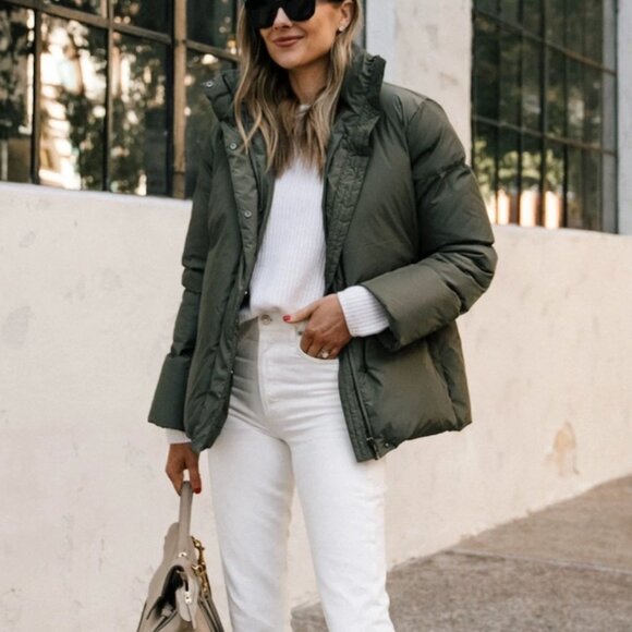 Jenni Kayne Hooded Down Puffer Jacket Medium - Picture 7 of 15